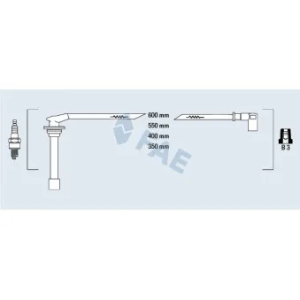 Kit de câbles d'allumage FAE 85830