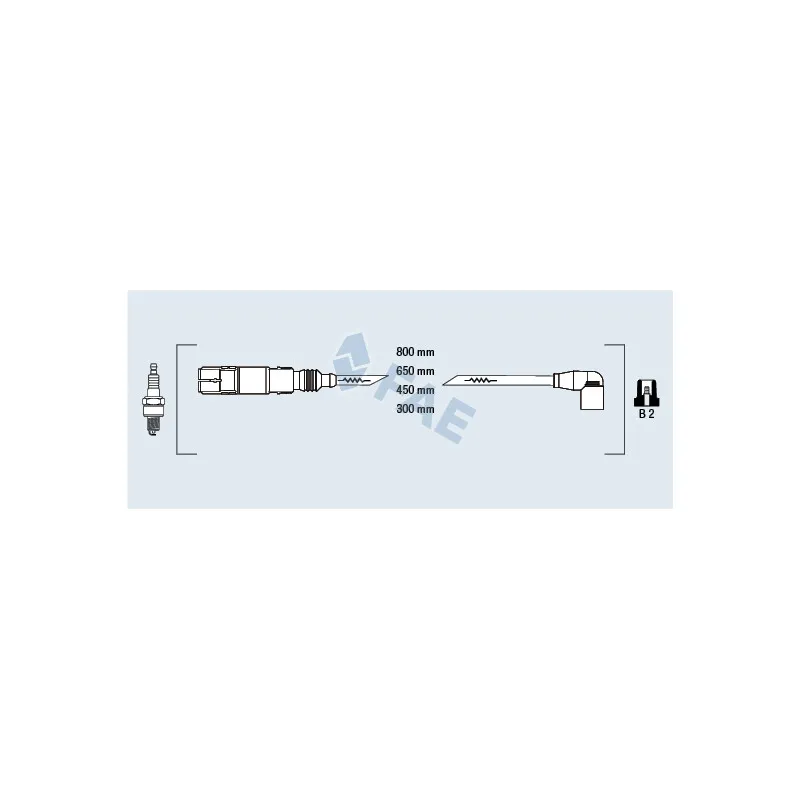 Kit de câbles d'allumage FAE 85874