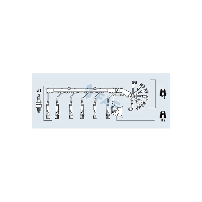 Kit de câbles d'allumage FAE 85890