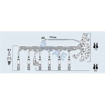 Kit de câbles d'allumage FAE 85920