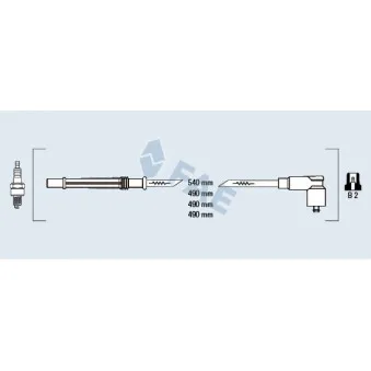Kit de câbles d'allumage FAE 85988