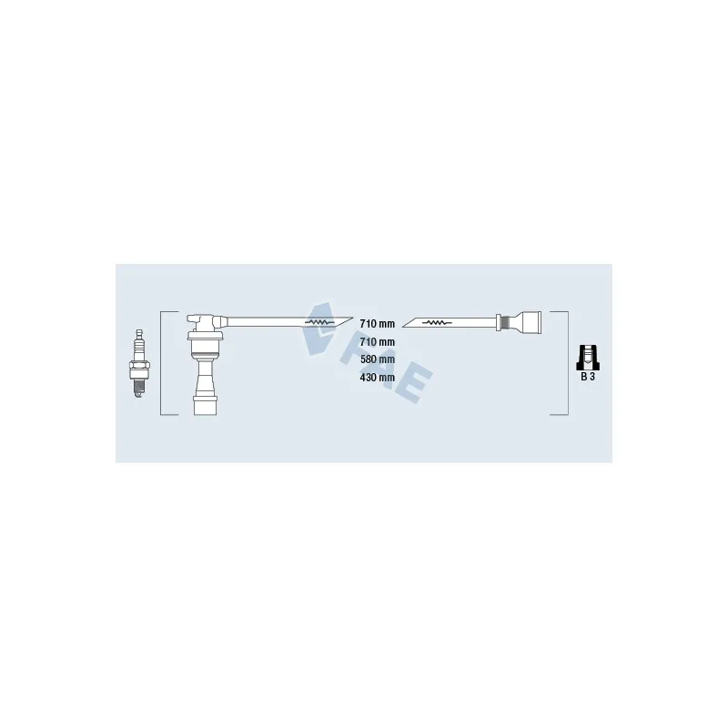 Kit de câbles d'allumage FAE 85999