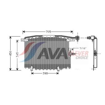 Condenseur, climatisation AVA QUALITY COOLING AI5115