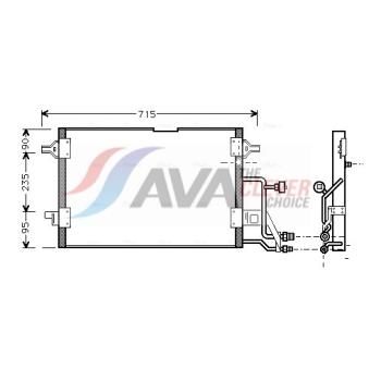 Condenseur, climatisation AVA QUALITY COOLING AI5116