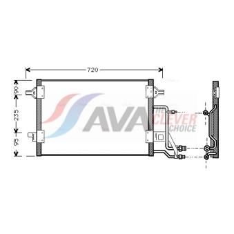 Condenseur, climatisation AVA QUALITY COOLING AI5140
