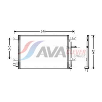 Condenseur, climatisation AVA QUALITY COOLING AI5238
