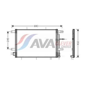Condenseur, climatisation AVA QUALITY COOLING AI5239