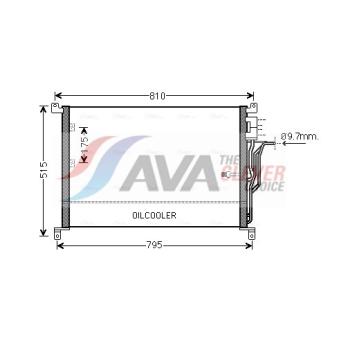 Condenseur, climatisation AVA QUALITY COOLING AI5301