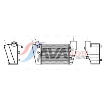 Intercooler, échangeur AVA QUALITY COOLING AIA4188