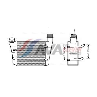 Intercooler, échangeur AVA QUALITY COOLING AIA4221