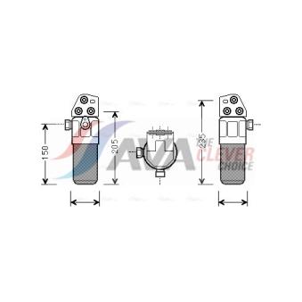 Filtre déshydratant, climatisation AVA QUALITY COOLING AID300