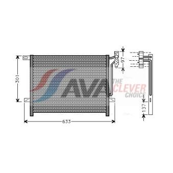 Condenseur, climatisation AVA QUALITY COOLING BW5397