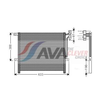 Condenseur, climatisation AVA QUALITY COOLING BWA5369