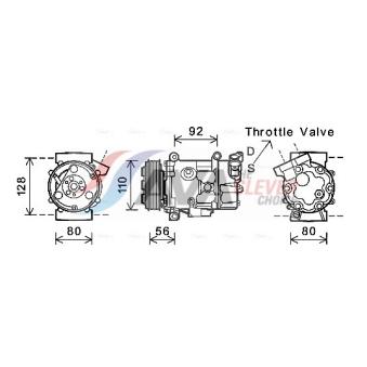 Compresseur, climatisation AVA QUALITY COOLING BWK416