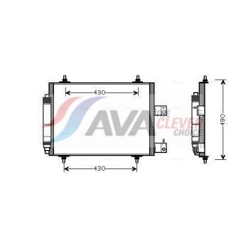 Condenseur, climatisation AVA QUALITY COOLING CNA5213D