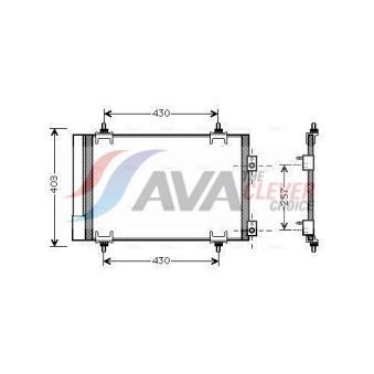 Condenseur, climatisation AVA QUALITY COOLING