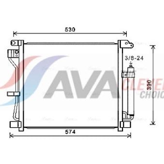 Condenseur, climatisation AVA QUALITY COOLING DN5403D