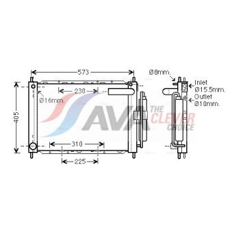 Module de refroidissement AVA QUALITY COOLING DNM370