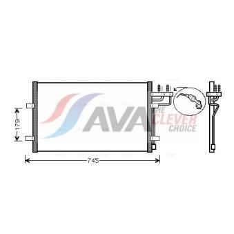 Condenseur, climatisation AVA QUALITY COOLING FDA5367