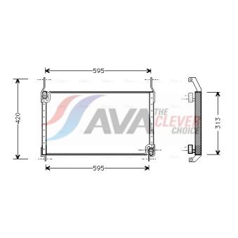Condenseur, climatisation AVA QUALITY COOLING FT5204