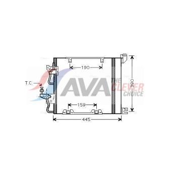 Condenseur, climatisation AVA QUALITY COOLING OL5368D