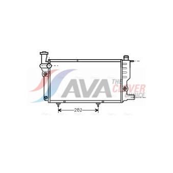 Radiateur, refroidissement du moteur AVA QUALITY COOLING