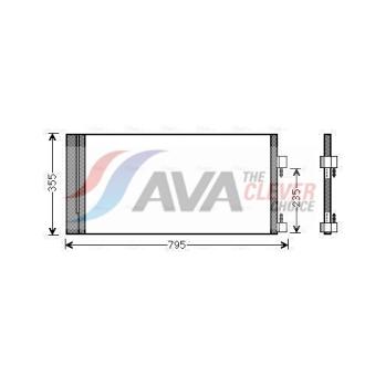 Condenseur, climatisation AVA QUALITY COOLING RTA5430D