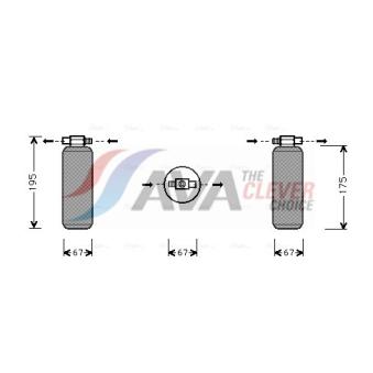Filtre déshydratant, climatisation AVA QUALITY COOLING RTD015