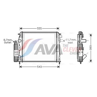 Module de refroidissement AVA QUALITY COOLING RTM323