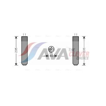 Filtre déshydratant, climatisation AVA QUALITY COOLING TOD017