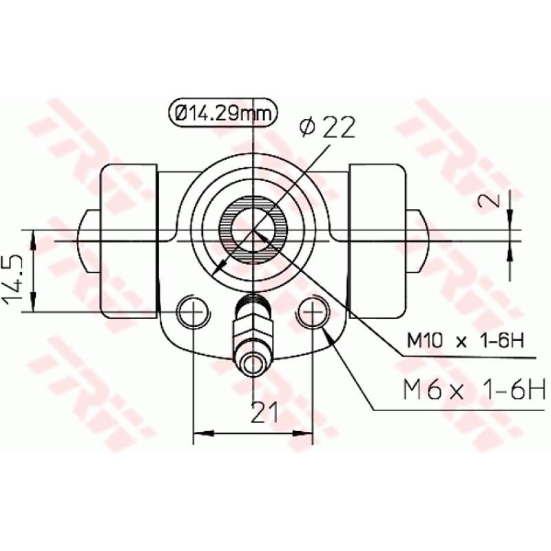 Cylindre de roue TRW BWA108 - Visuel 1