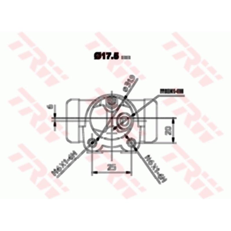 Cylindre de roue TRW BWC151 - Visuel 1