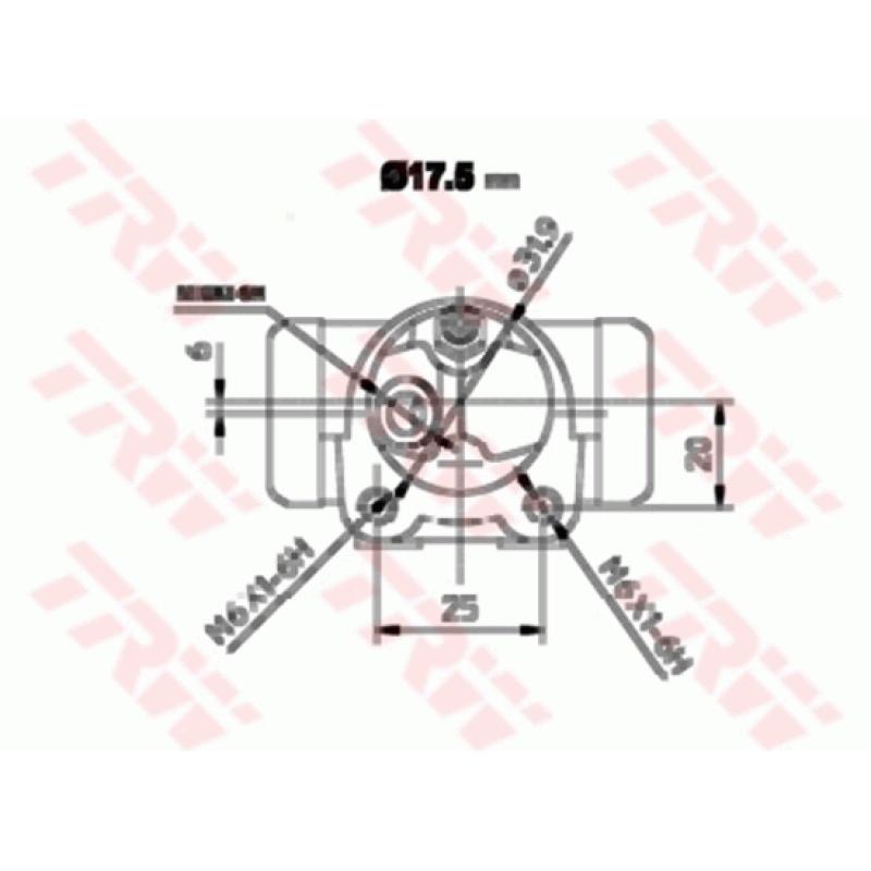 Cylindre de roue TRW BWC152 - Visuel 1