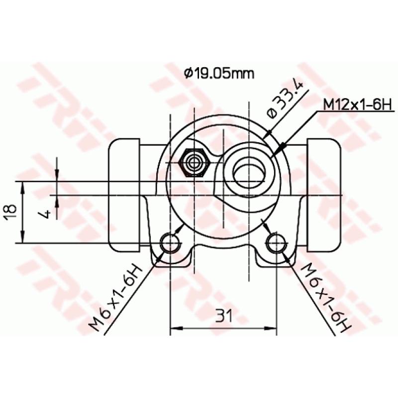 Cylindre de roue TRW BWD114 - Visuel 1
