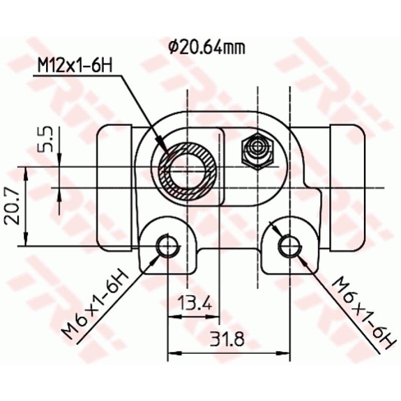 Cylindre de roue TRW BWF127 - Visuel 1