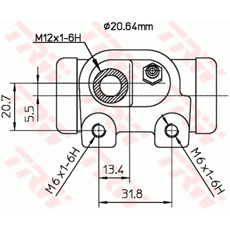 Cylindre de roue TRW BWF129 - Visuel 1