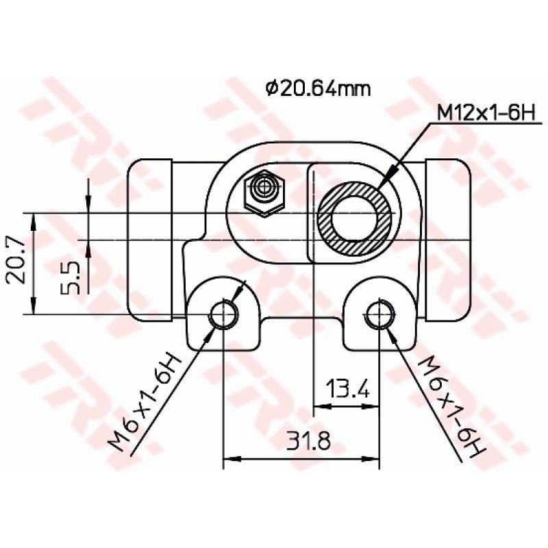 Cylindre de roue TRW BWF130 - Visuel 1