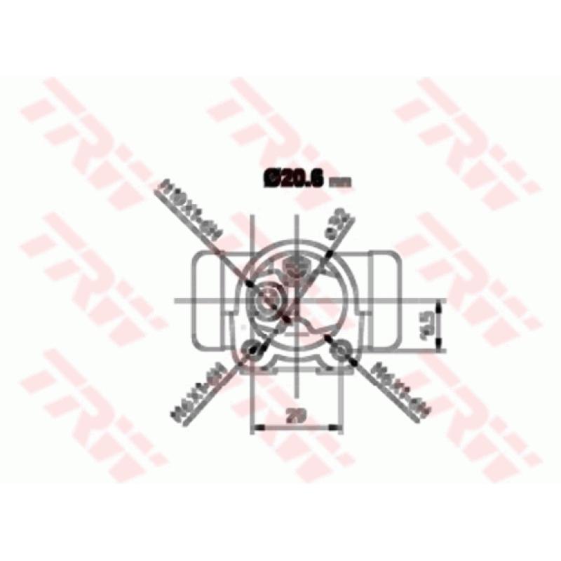 Cylindre de roue TRW BWF156 - Visuel 1