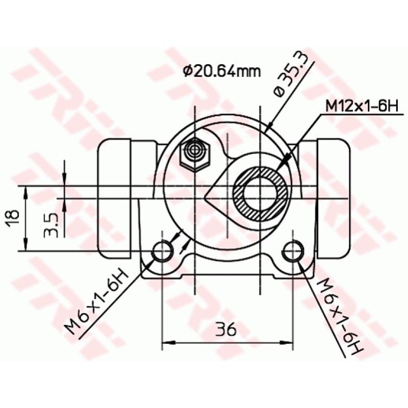 Cylindre de roue TRW BWF167 - Visuel 1