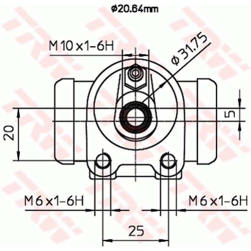 Cylindre de roue TRW BWF286 - Visuel 1