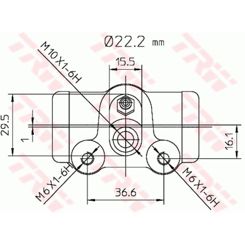 Cylindre de roue TRW BWH130 - Visuel 1