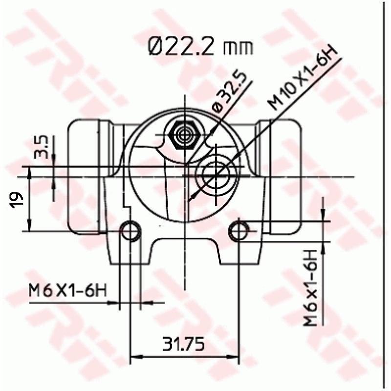 Cylindre de roue TRW BWH134 - Visuel 1