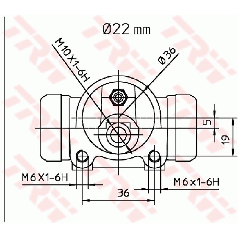 Cylindre de roue TRW BWH168 - Visuel 1