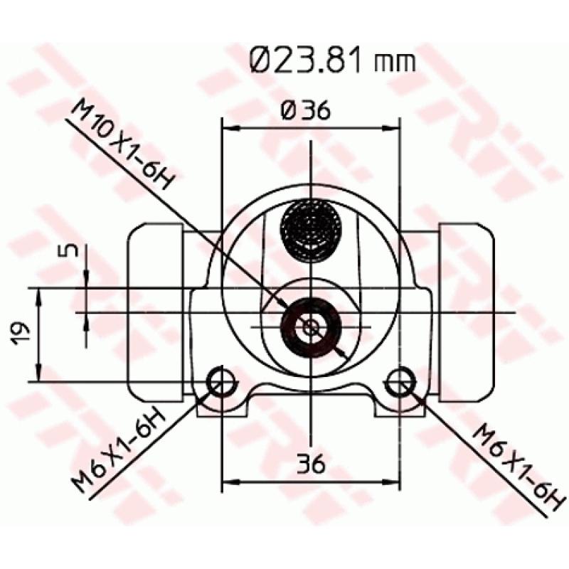 Cylindre de roue TRW BWK106 - Visuel 1
