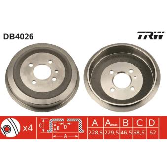 Tambour de frein TRW