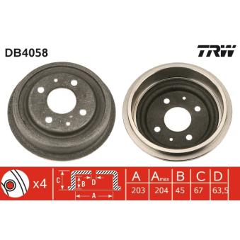 Tambour de frein TRW DB4058