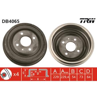 Tambour de frein TRW DB4065