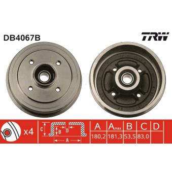 Tambour de frein TRW DB4067B
