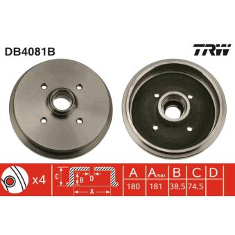 Tambour de frein TRW DB4081B