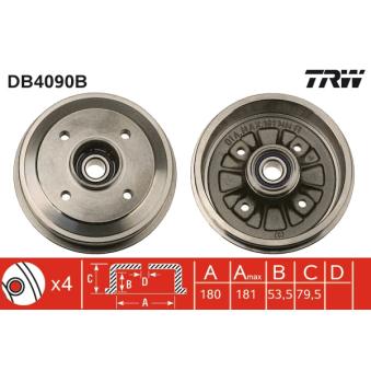 Tambour de frein TRW